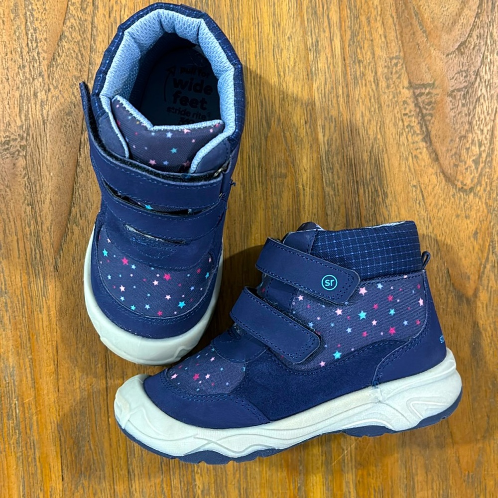 Girls Stride Rite Boots 9 waterproof high tops